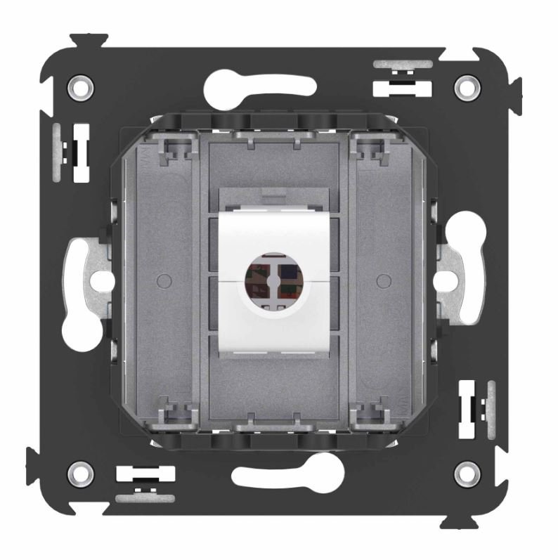 Розетка RJ-45 кат.6 одинарная Avanti закаленная сталь (4404693)