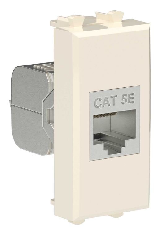Розетка RJ-45 кат.5е экранированная 1 модуль Avanti ванильная дымка (4405761)