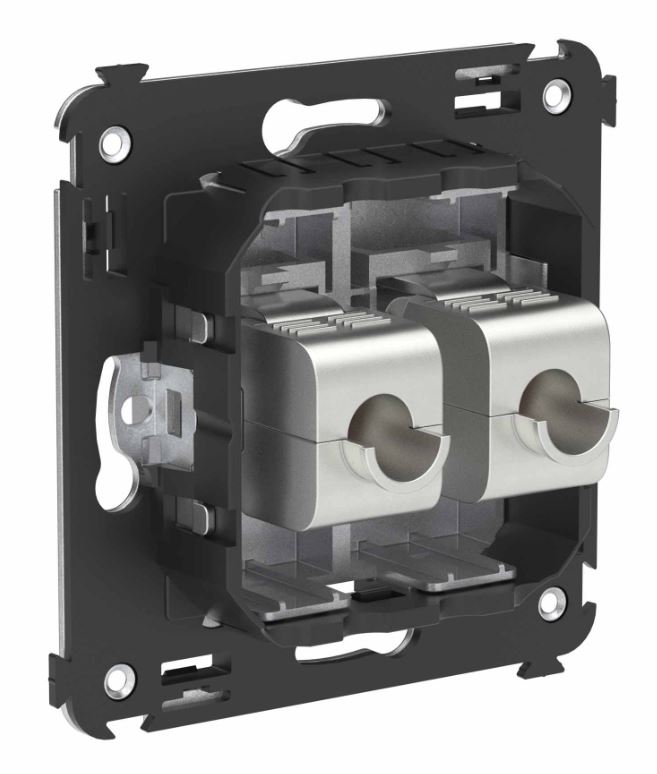 Розетка RJ-45 кат.6А двойная экранированная Avanti закаленная сталь (4404774)