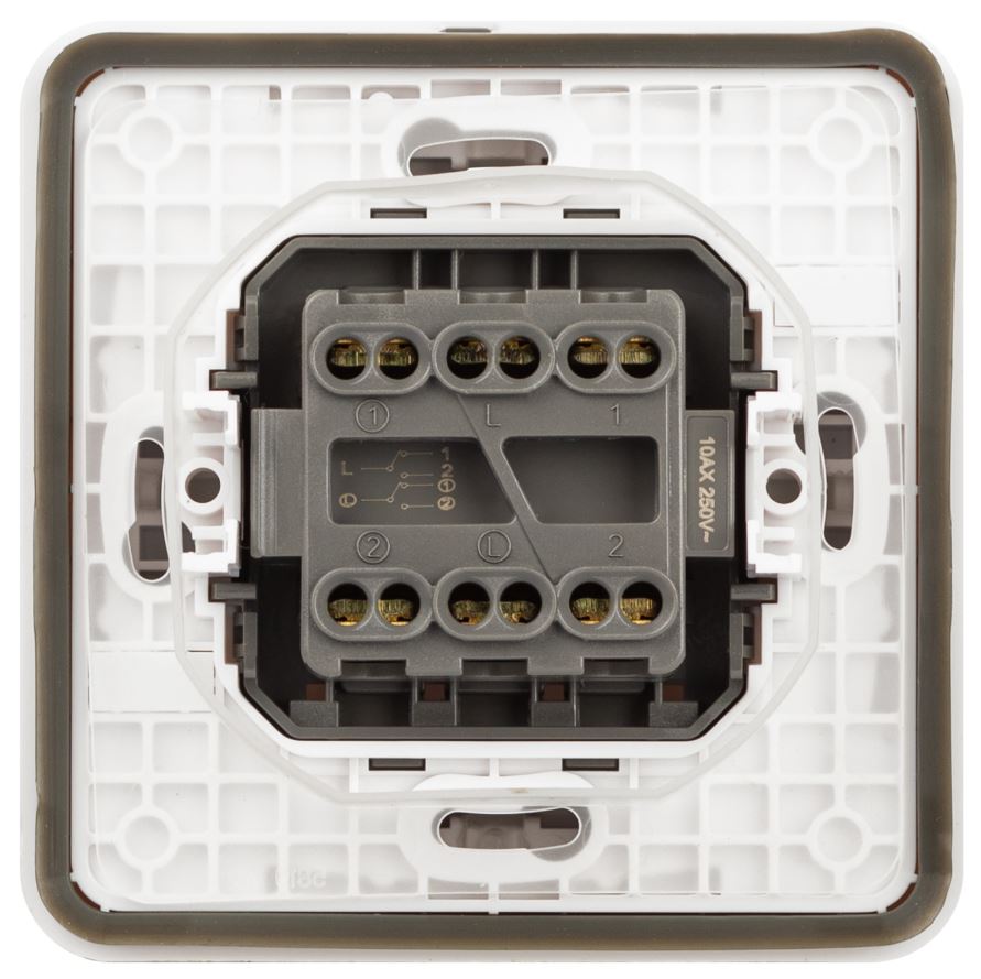 Переключатель 2-кл. СУ Эксперт IP55 11-1526-01 250В 10АХ белый ЭРА (Б0063248)