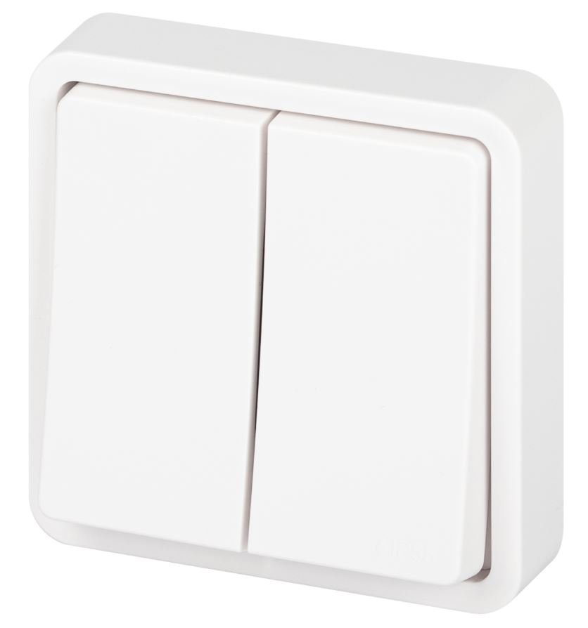 Переключатель 2-кл. СУ Эксперт IP55 11-1526-01 250В 10АХ белый ЭРА (Б0063248)