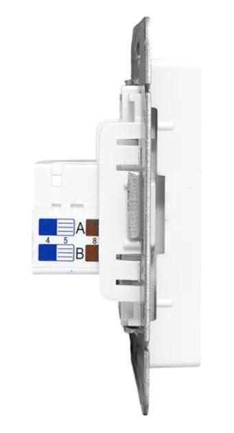 Механизм розетки HDMI+RJ45 (cat5), белый Эпика (UP1-SOW-HDMI+RJ45)