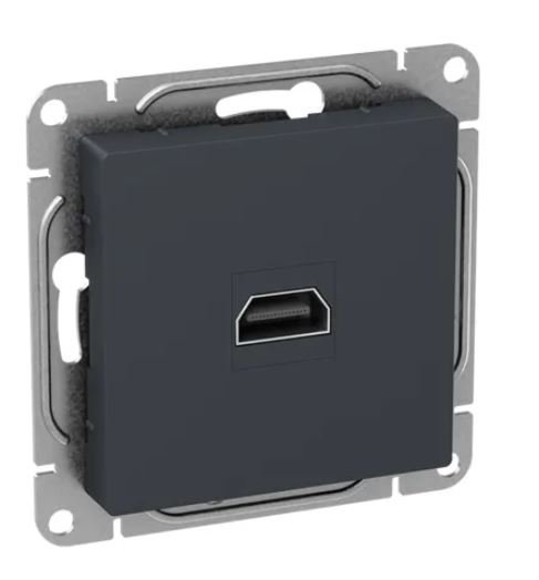 Механизм розетки HDMI, графит Эпика (UP1-SOG-HDMI)