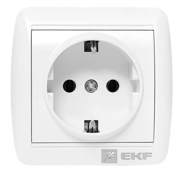 Владивосток Розетка 1-местная 16А с заземлением IP44 (EQR16-029-30-54)