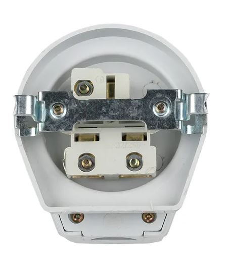 Разъем РШ-ВШ 32А 250В 2P+PE (СУ) пластиковый бел. PROxima (AS-250-H-02)