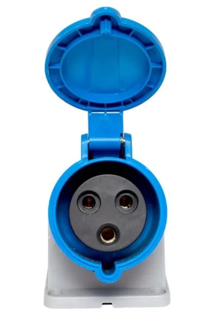 Розетка стационарная наружная 123 2Р+РЕ 32А 220В IP44 PROxima (ps-123-32-220-PRO)