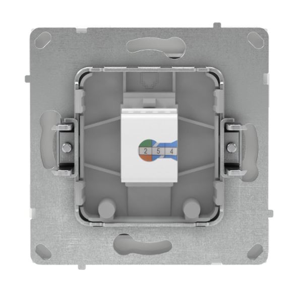 Розетка RJ-45 KANT 5E одинарная белый песок (7010663)