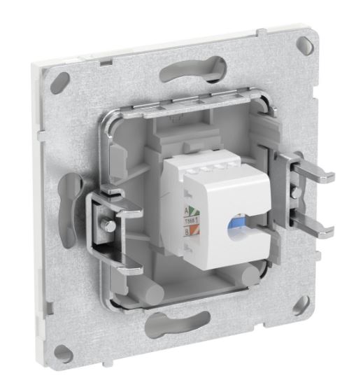 Розетка RJ-45 KANT 5E одинарная белый песок (7010663)