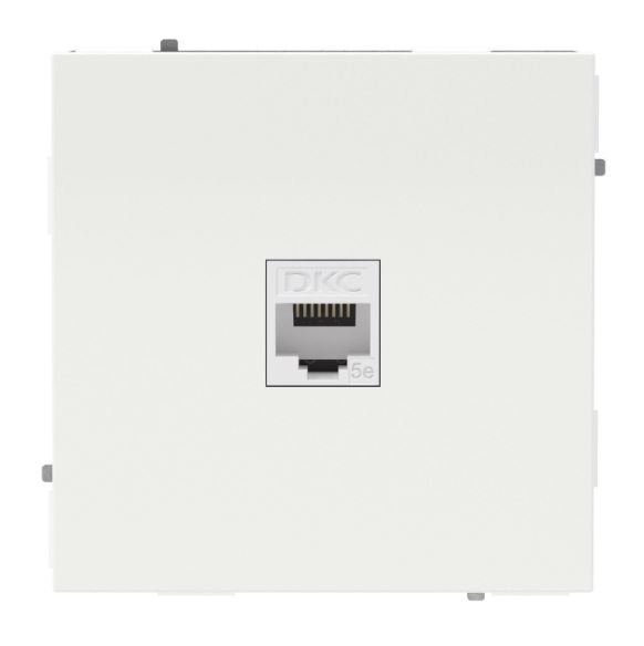 Розетка RJ-45 KANT 5E одинарная белый песок (7010663)