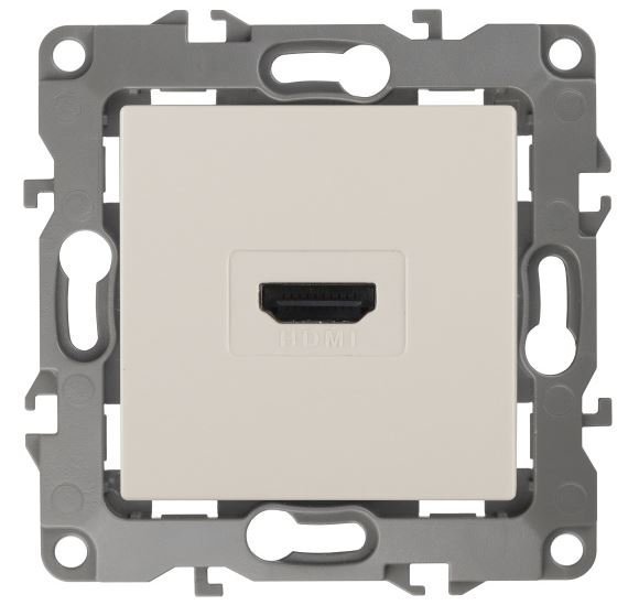 Розетка HDMI 12-3114-02 IP20 серия 12 слоновая кость ЭРА (Б0027482)