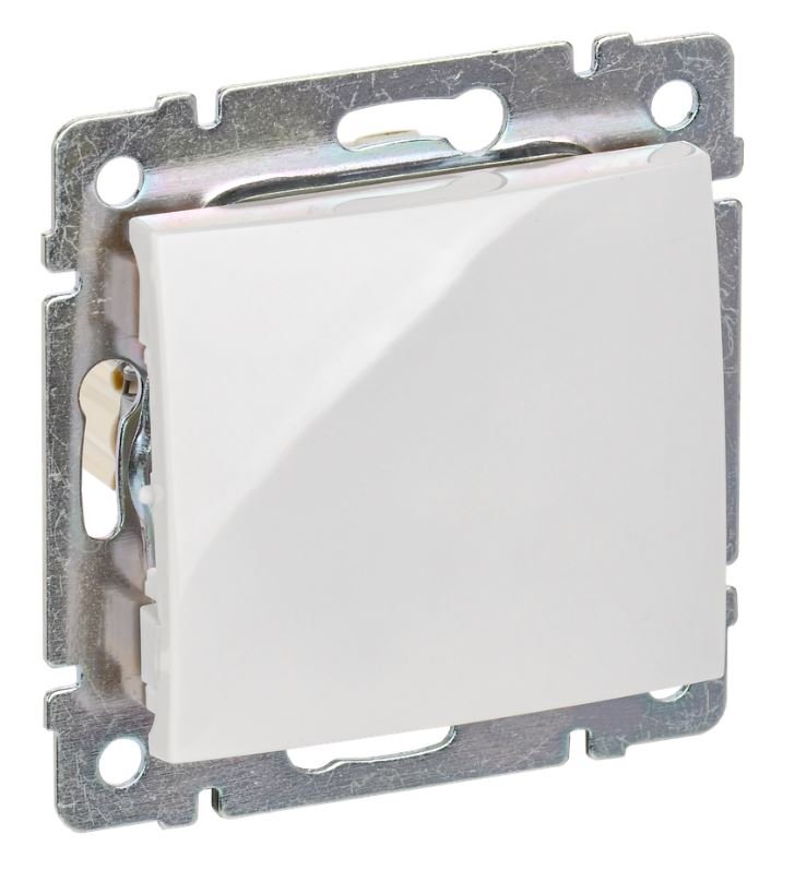 Valena DIY переключатель проходной 1-клавишный, скрытой установки, белый (694262)