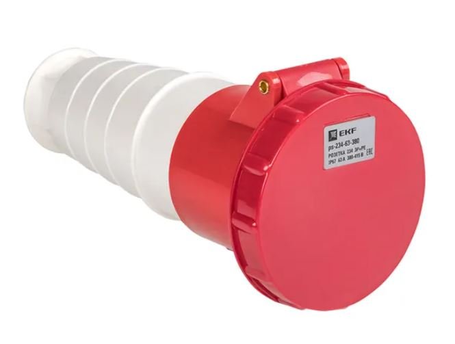 Розетка переносная 234 63А IP67 380В 3Р+РЕ (ps-234-63-380)
