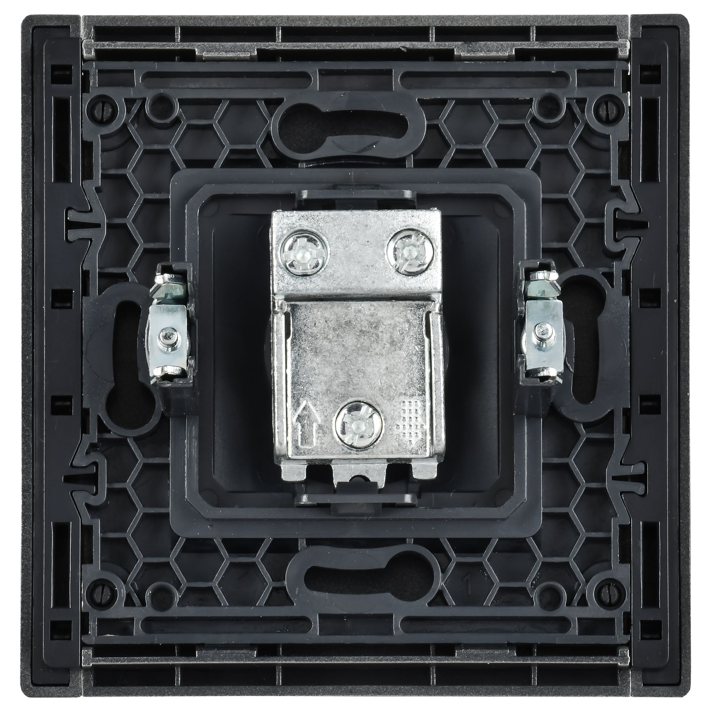 FORTE&PIANO Розетка TV проходная FP529 скрытой установки сталь (FP-A10-P-K46)