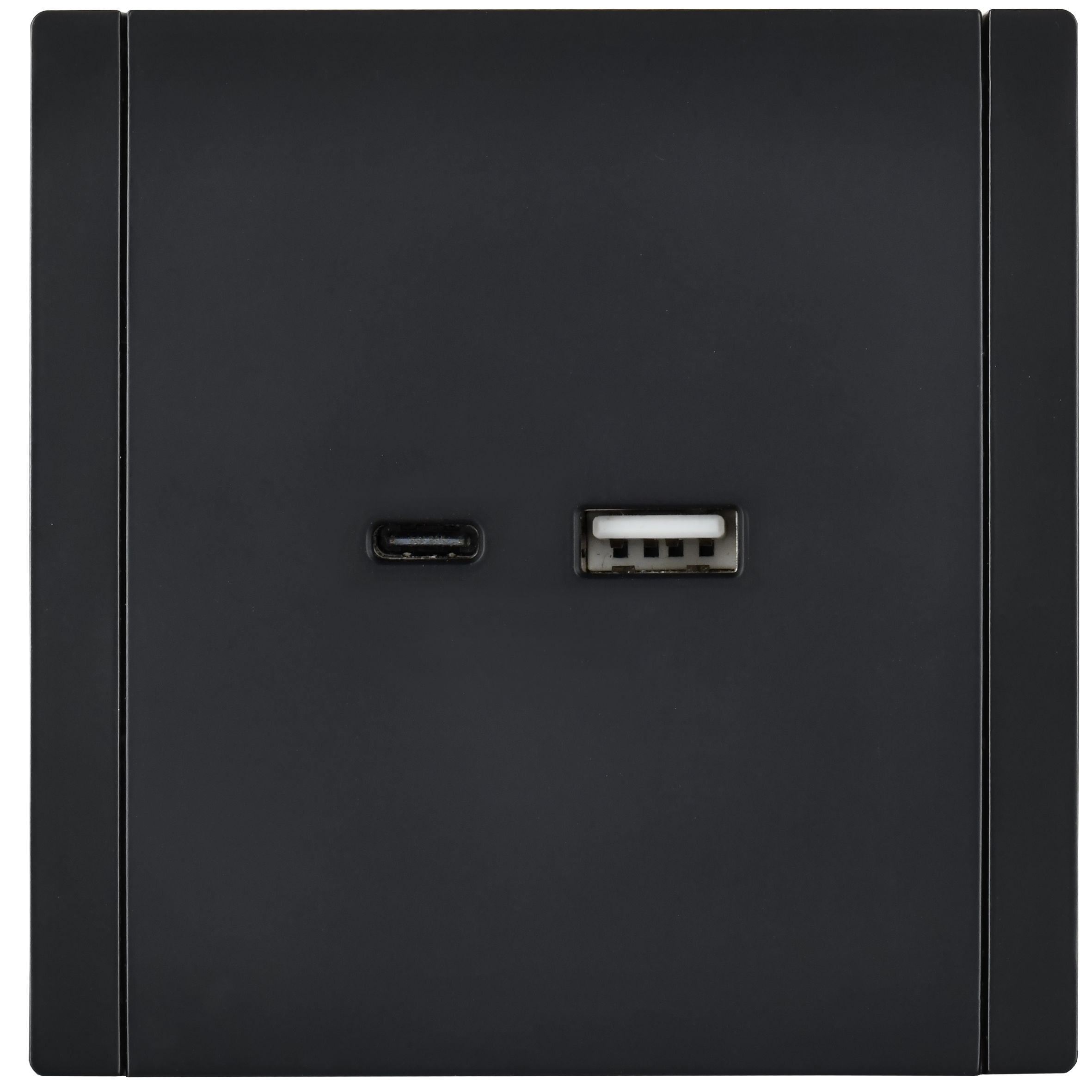 FORTE&PIANO Розетка USB A+C 18Вт FP151 скрытой установки черный (FP-U22-018-K02)