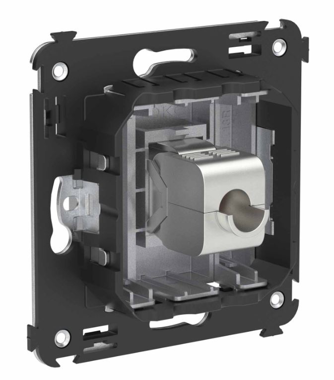Розетка RJ-45 кат.6А одинарная экранированная Avanti закаленная сталь (4404773)
