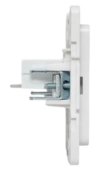 Стокгольм Механизм розетки RJ-45 2-местной белый (EYK02-035-10)