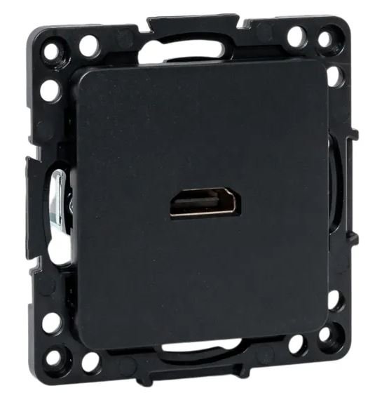 Стокгольм Механизм розетки HDMI черный (EZA00-327-10)