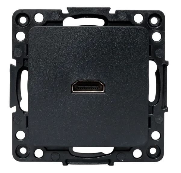Стокгольм Механизм розетки HDMI черный (EZA00-327-10)