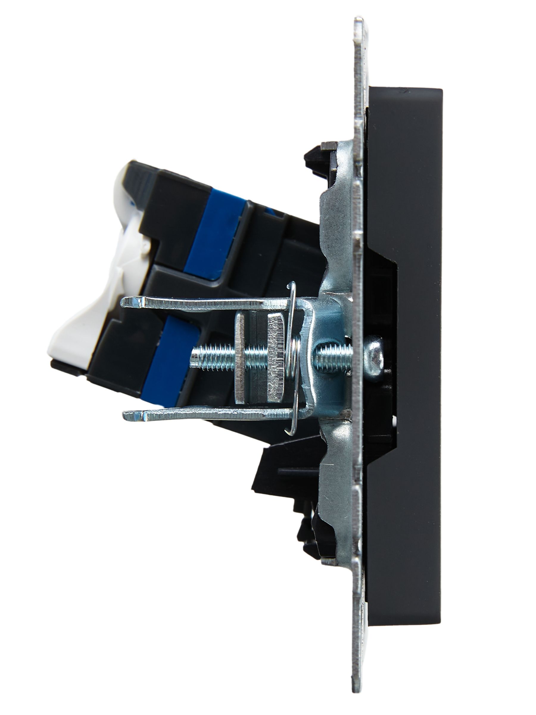 Розетка компьютерная RJ45 BRITE кат.6 РК11-БрГ скрытой установки графит (BR-K10-2-K53)