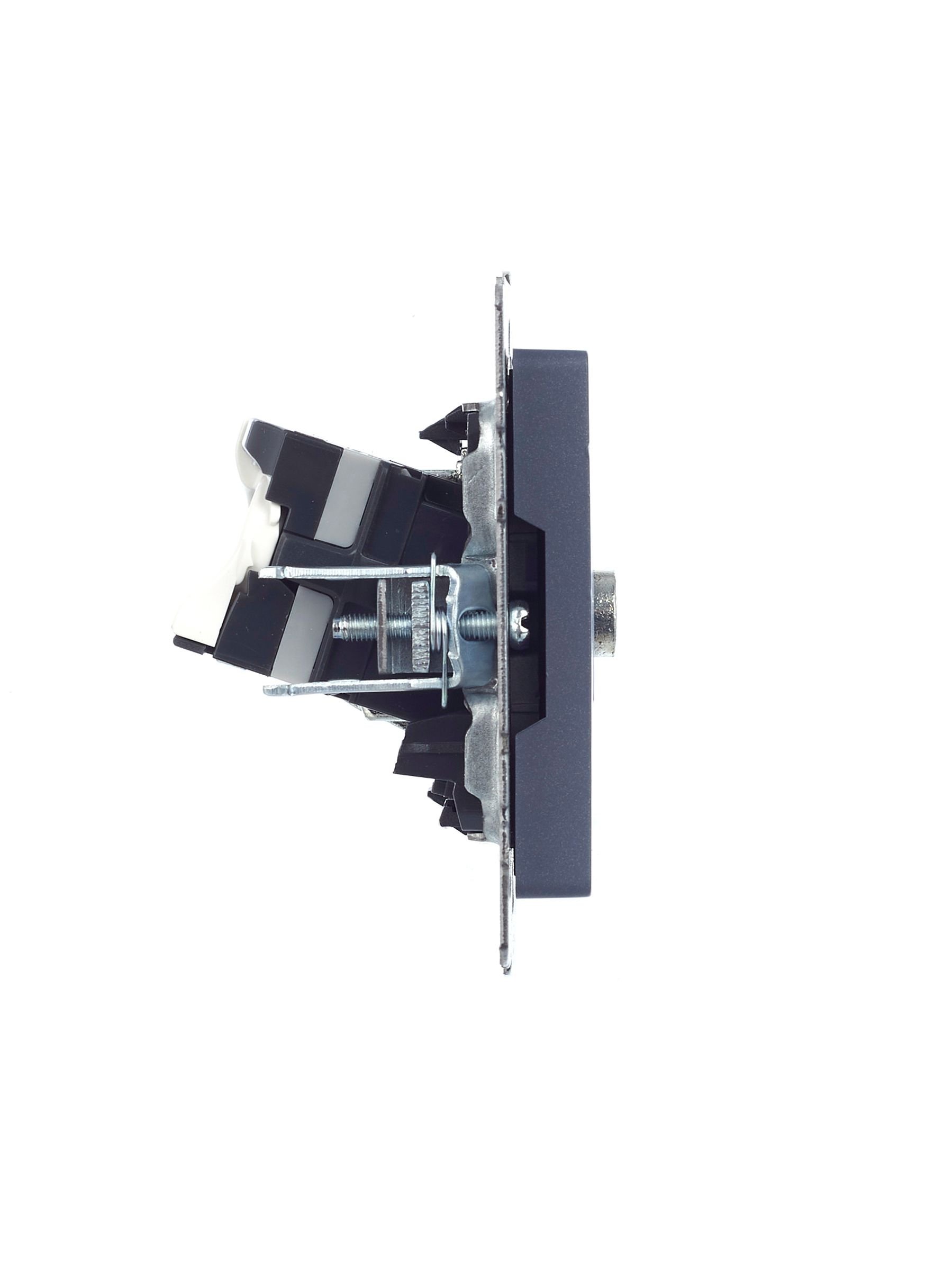 Розетка двойная TV+RJ45 BRITE кат.5E РТВ/РК12-БрМ скрытой установки маренго (BR-AK20-1-K35)