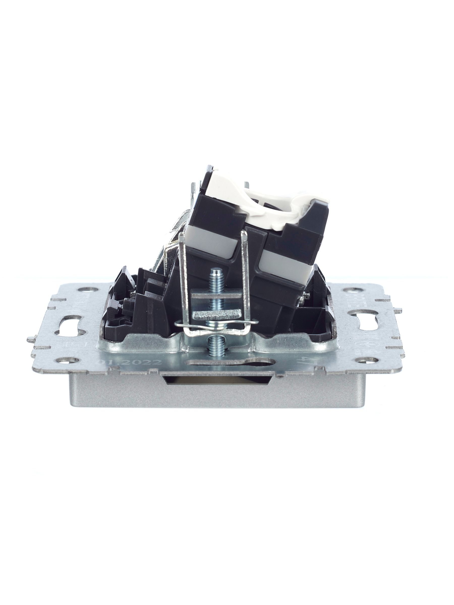 Розетка 2-местная TV+RJ45 BRITE кат.5E РТВ/РК12-БрА скрытой установки алюминий (BR-AK20-1-K47)