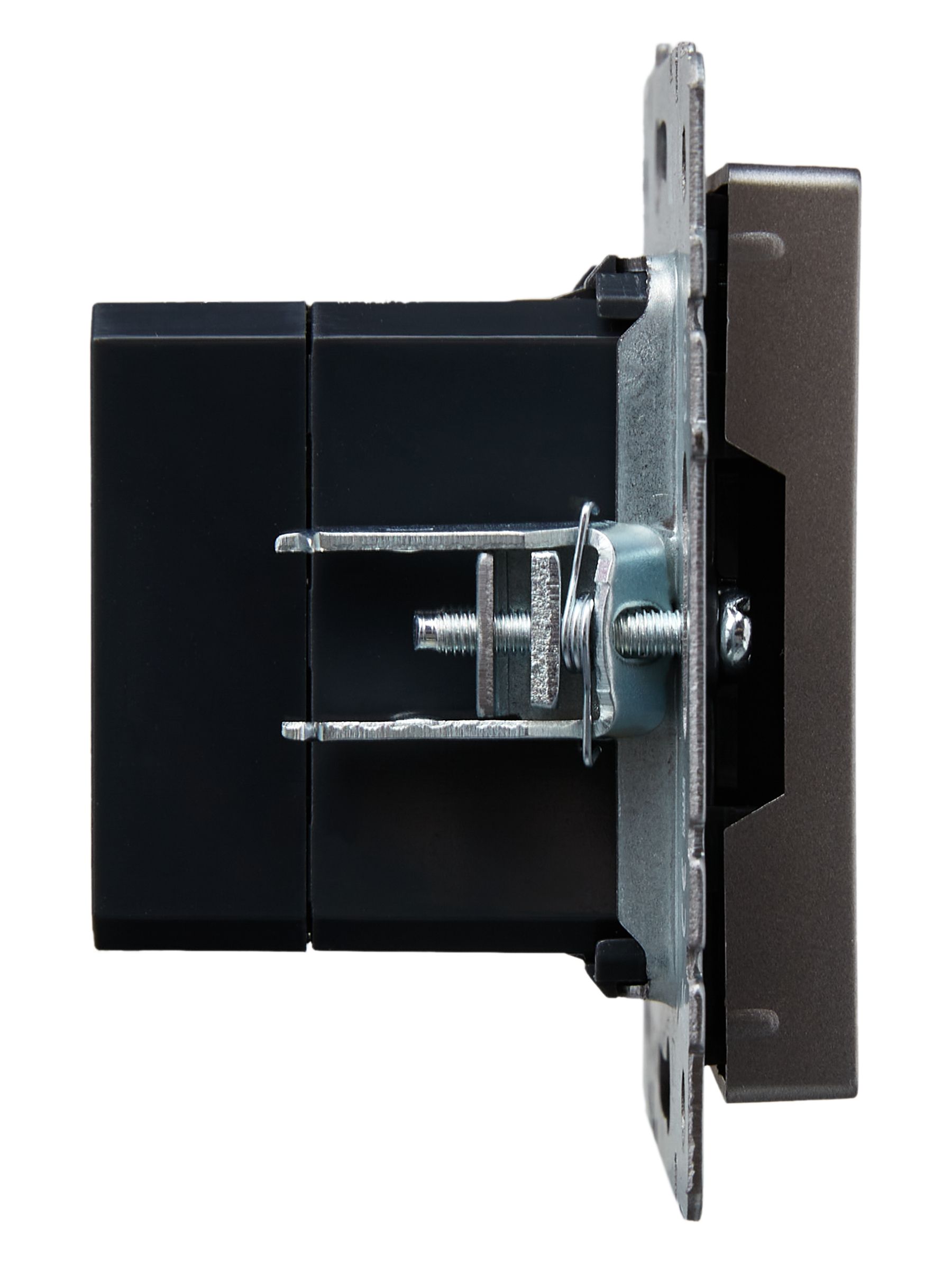 Розетка USB BRIYE A+A 5В 3,1А РЮ10-1-БрС скрытой установки сталь (BR-U21-D31-K46)