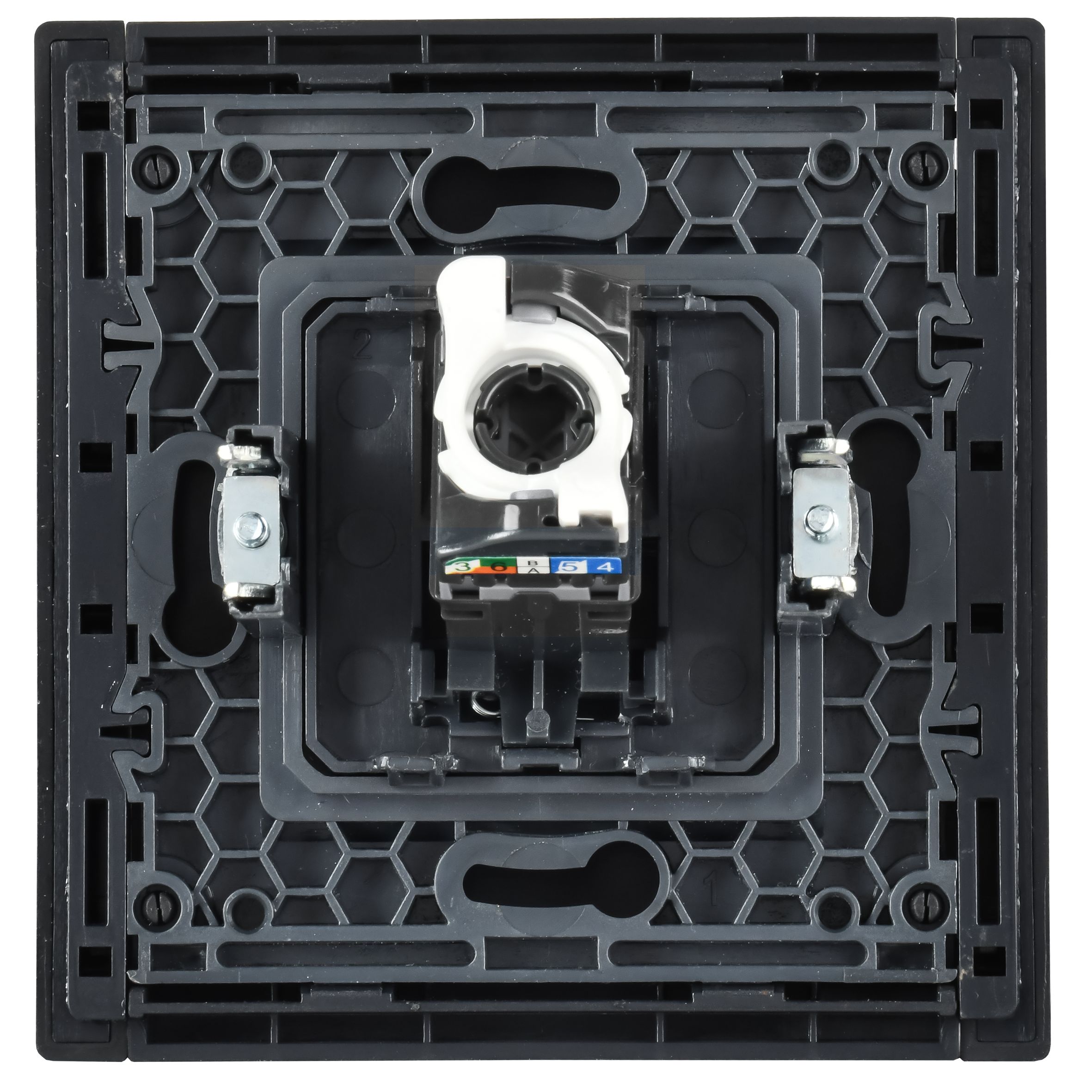 FORTE&PIANO Розетка компьютерная RJ45 кат.5E FP132 скрытой установки черный (FP-K10-1-K02)