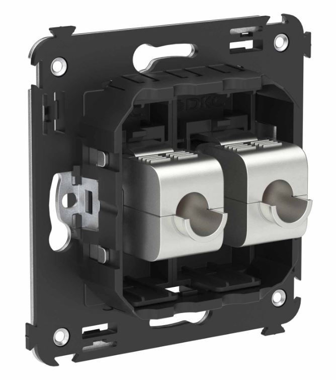 Розетка RJ-45 кат.6А двойная экранированная Avanti черный матовый (4412774)