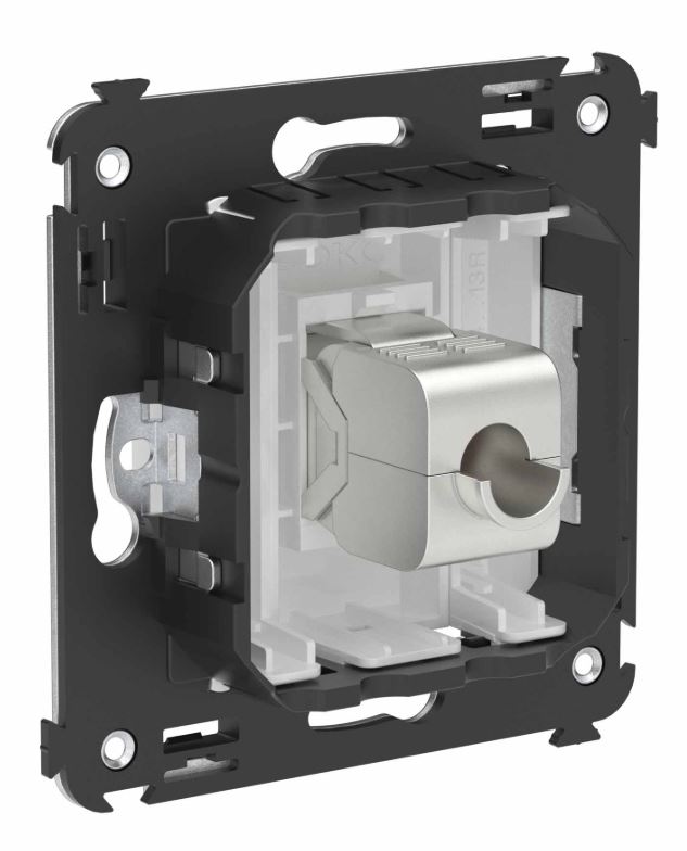 Розетка RJ-45 кат.6A одинарная экранированная Avanti белое облако (4400773)