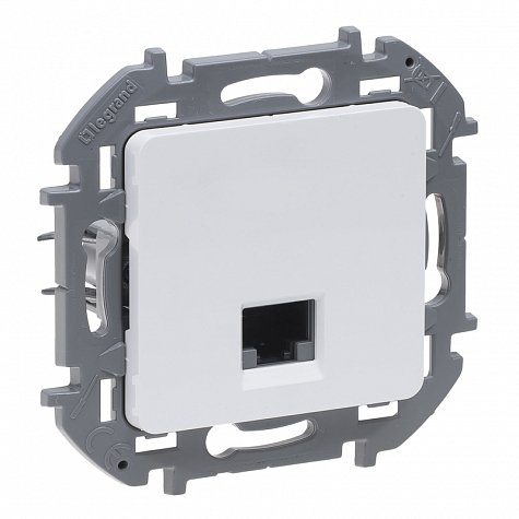 Inspiria розетка компьютерная RJ45, 5e UTP, скрытой установки, белая (673825)