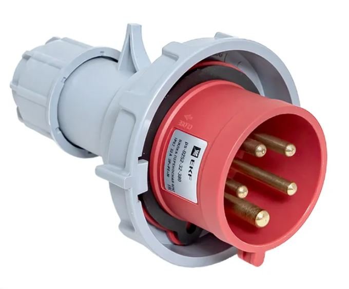 Вилка 252 32А 3Р+РЕ+N IP67 переносная 380В PROxima (ps-0252-32-380)
