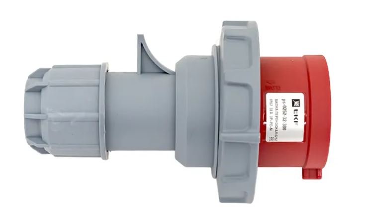 Вилка 252 32А 3Р+РЕ+N IP67 переносная 380В PROxima (ps-0252-32-380)