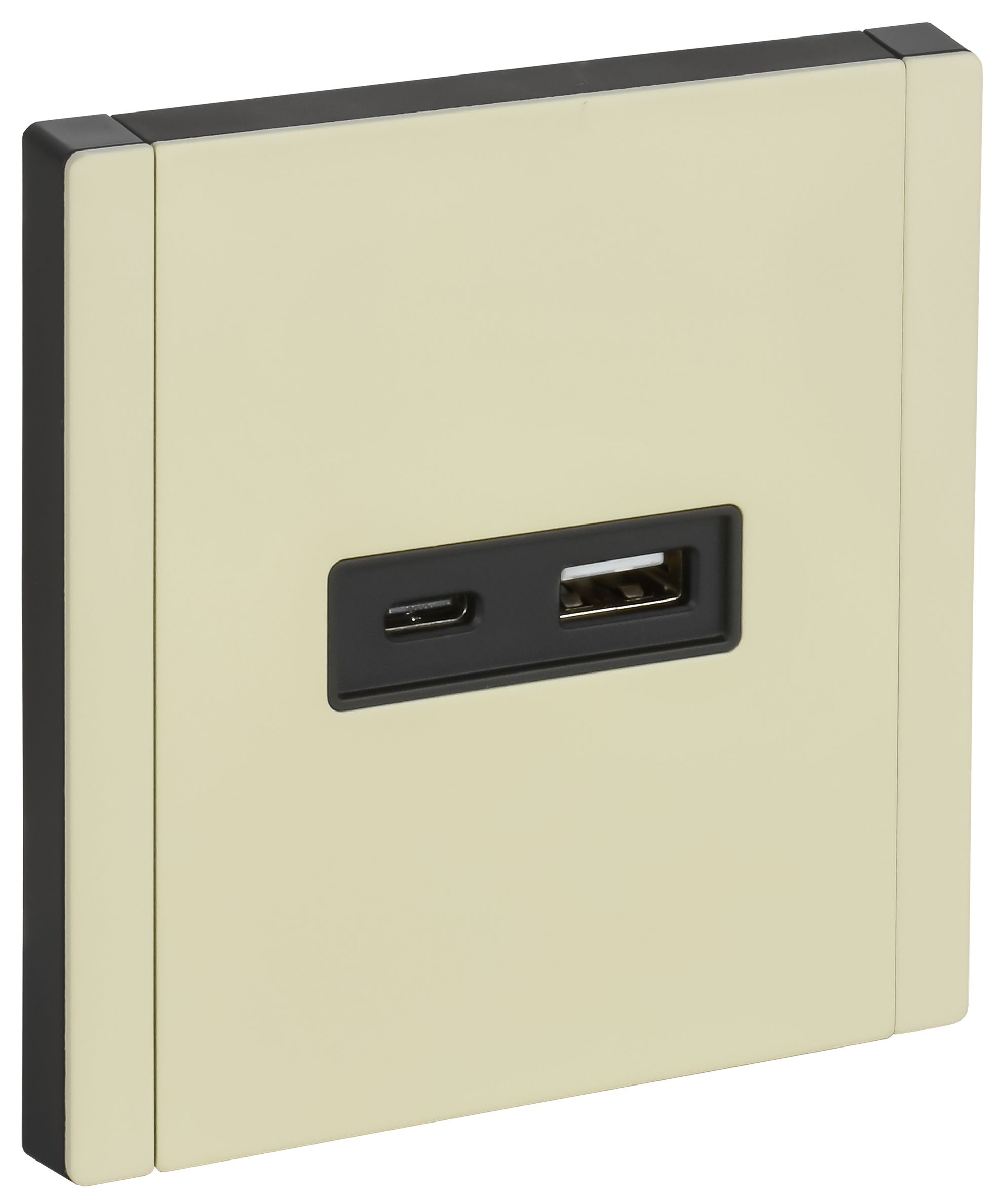 FORTE&PIANO Розетка USB A+C 18Вт FP851M скрытой установки металл слоновая кость (FP-U22-018-M-K41)