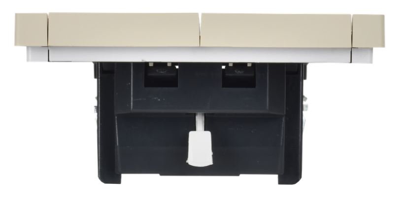 FORTE&PIANO Выключатель жалюзи FP411 скрытой установки 10А ваниль (FP-V15-0-10-1-K10)