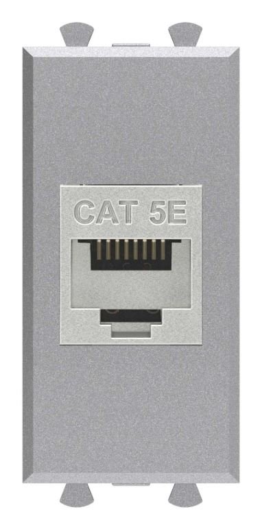 Розетка RJ-45 кат.5е экранированная 1 модуль Avanti закаленная сталь (4404761)