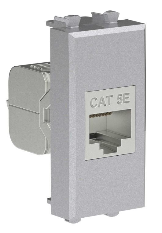 Розетка RJ-45 кат.5е экранированная 1 модуль Avanti закаленная сталь (4404761)