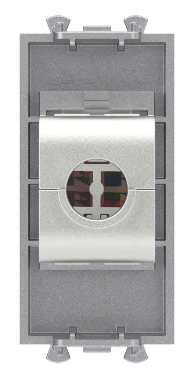 Розетка RJ-45 кат.5е экранированная 1 модуль Avanti закаленная сталь (4404761)