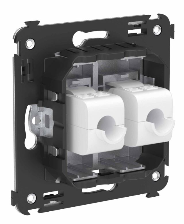 Розетка RJ-45 кат.6А двойная Avanti закаленная сталь (4404674)