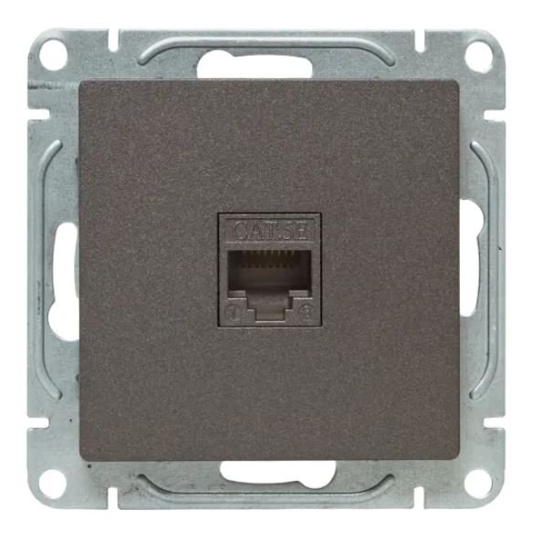 Механизм розетки RJ45 (cat5), мокко Эпика (UP1-SOM-RJ45-5)