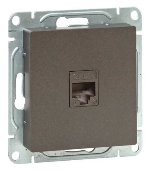Механизм розетки RJ45 (cat5), мокко Эпика (UP1-SOM-RJ45-5)