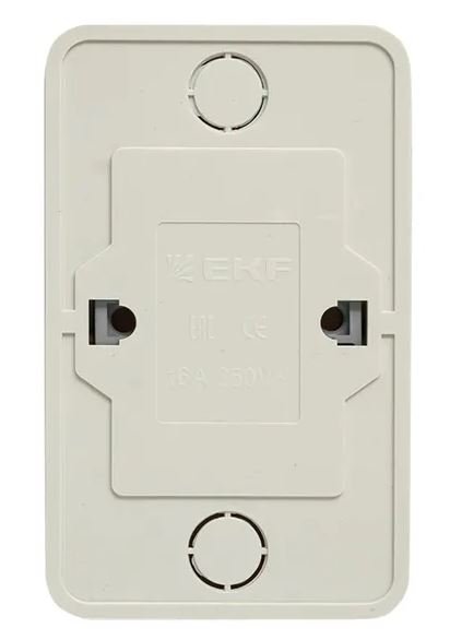 Рим Розетка 2-местная 10А без заземления белая (ENR10-102-10)