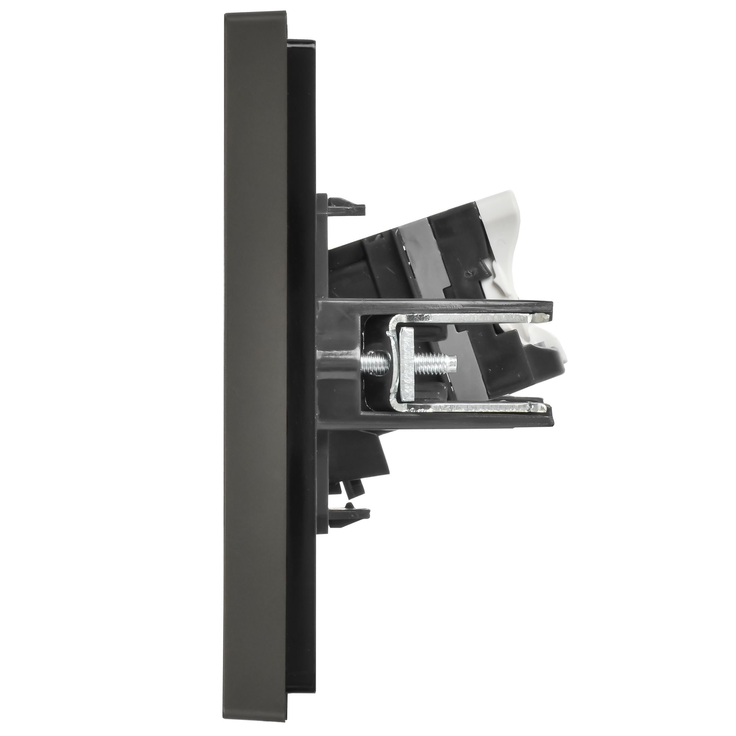 FORTE&PIANO Розетка компьютерная двойная RJ45 кат.5E FP333 скрытой установки серый (FP-K20-1-K03)