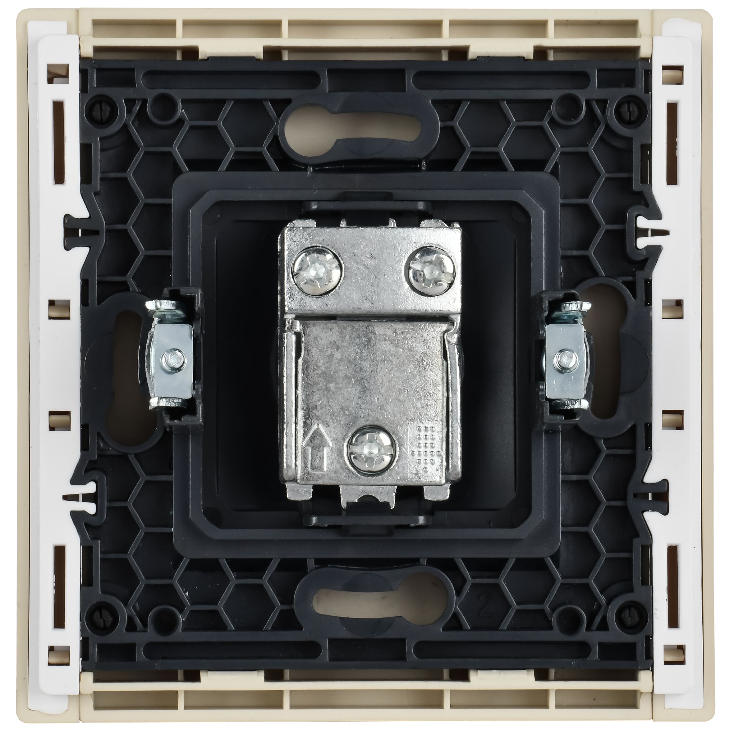 FORTE&PIANO Розетка TV проходная FP429 скрытой установки ваниль (FP-A10-P-K10)