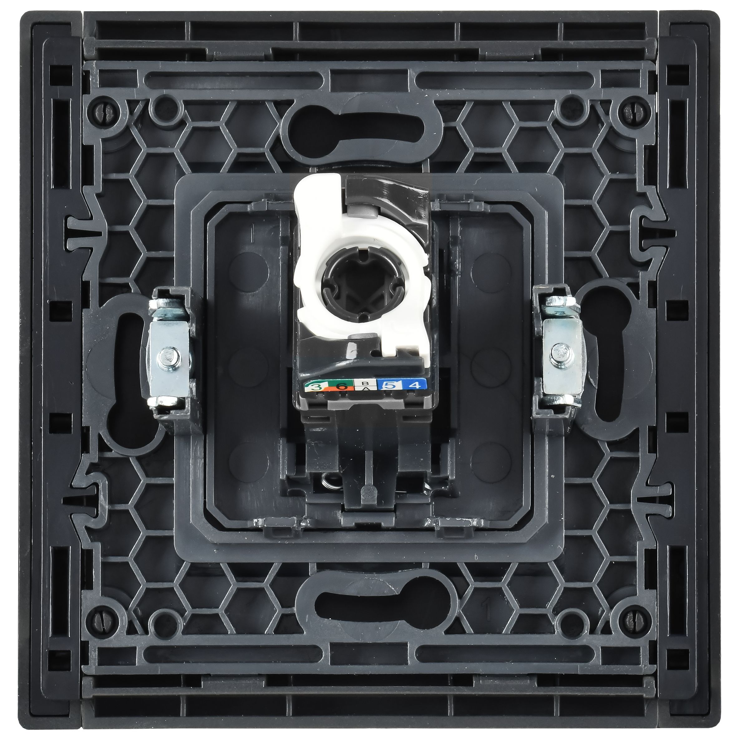 FORTE&PIANO Розетка компьютерная RJ45 кат.5E FP332 скрытой установки серый (FP-K10-1-K03)