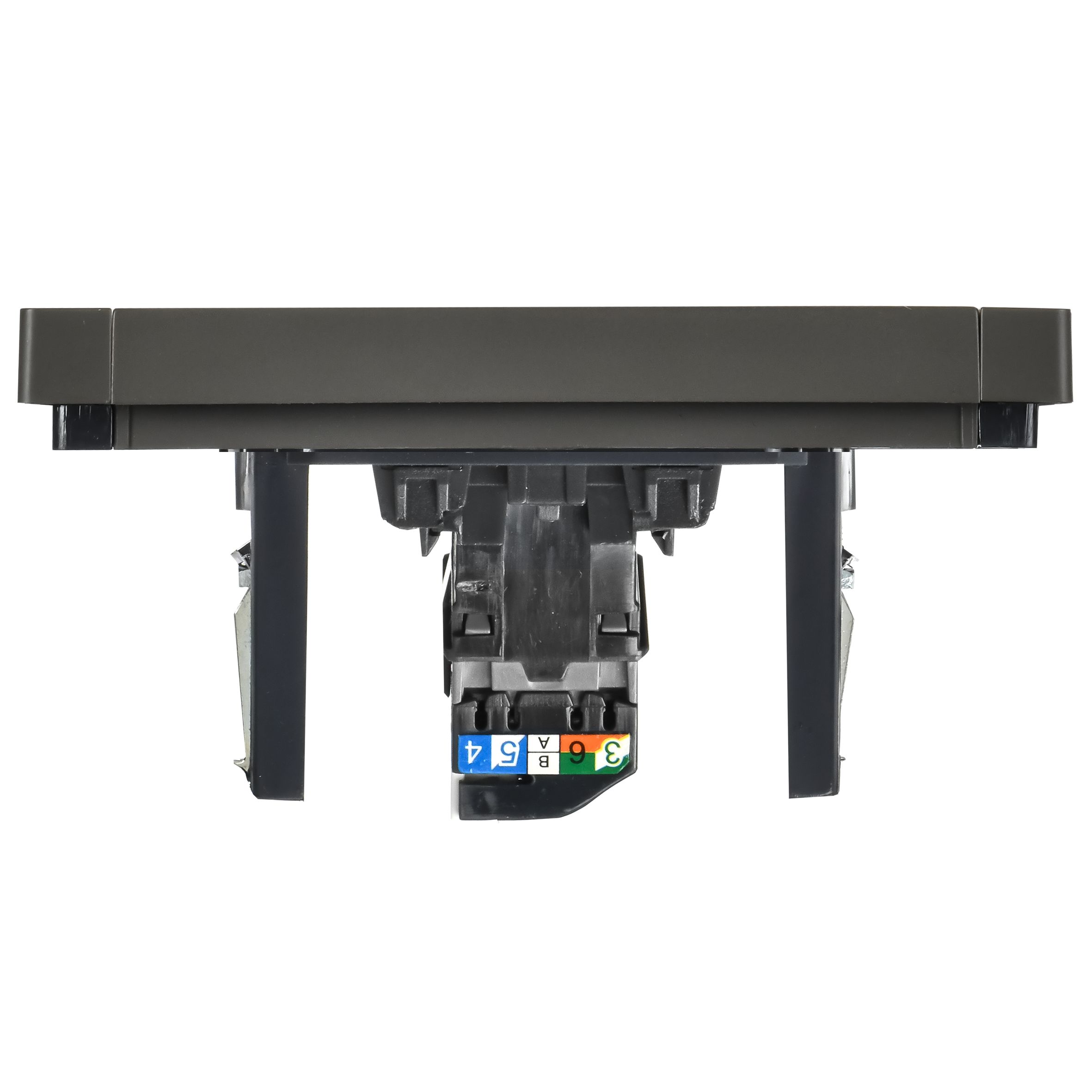 FORTE&PIANO Розетка компьютерная RJ45 кат.5E FP332 скрытой установки серый (FP-K10-1-K03)