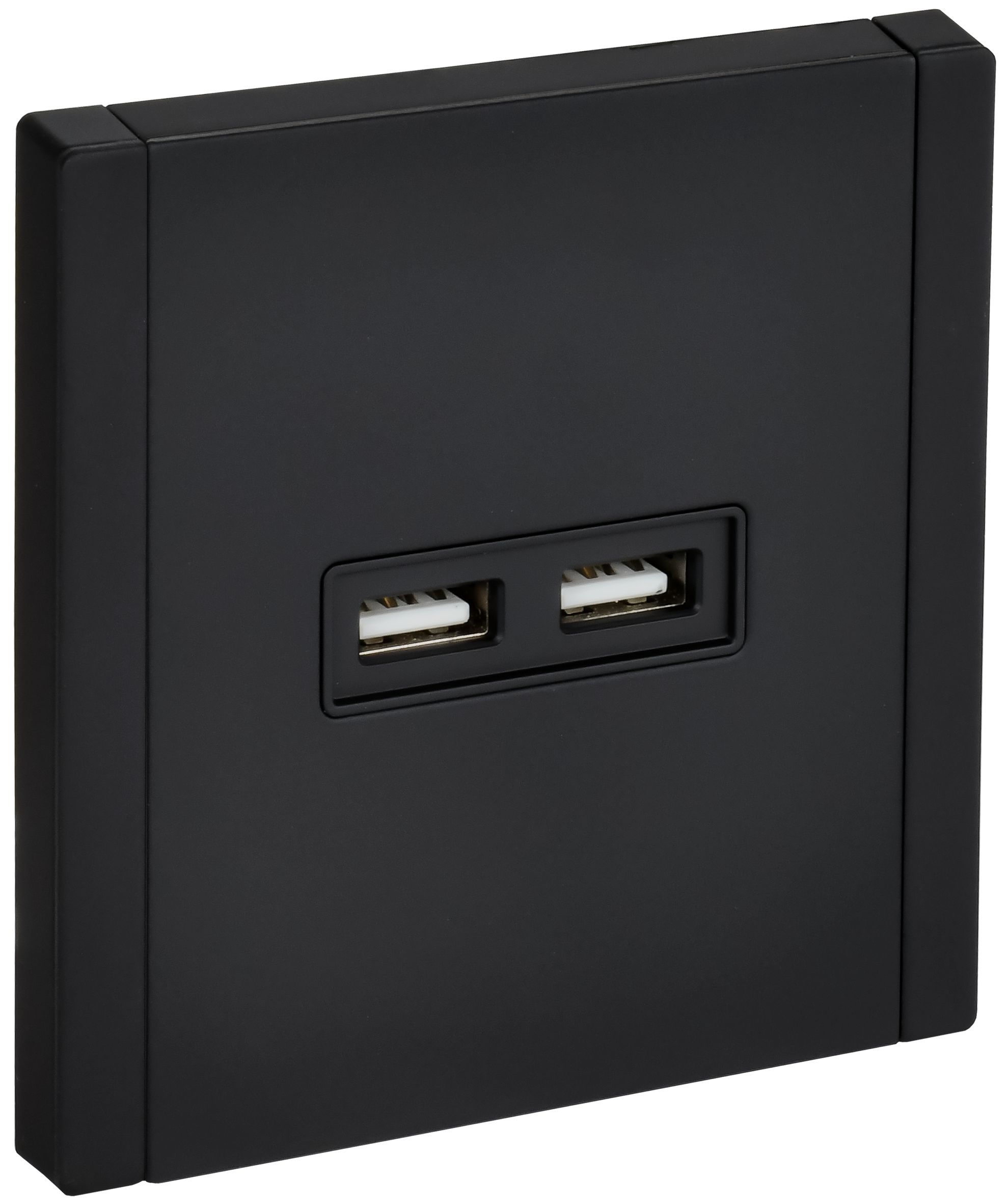 FORTE&PIANO Розетка USB A+A 3,1А FP149M скрытой установки металл черный (FP-U21-D31-M-K02)