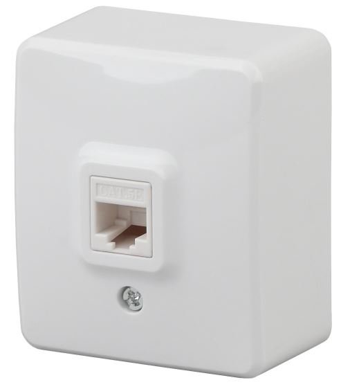 Розетка RJ45 ОУ Эксперт 11-3203-01 IP20 белый ЭРА (Б0020730)