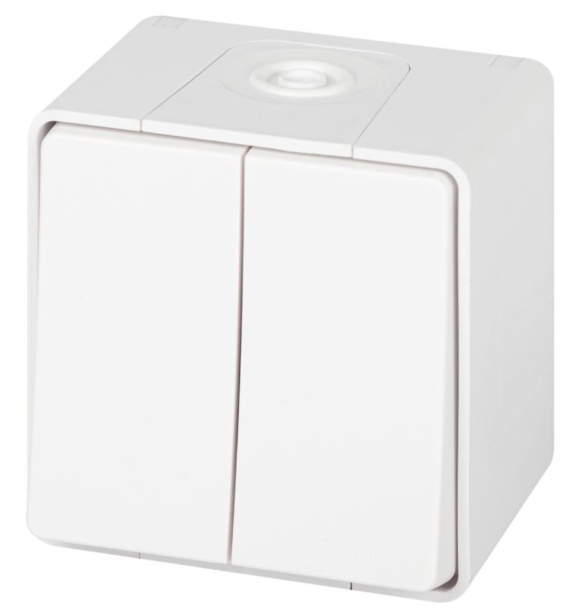 Выключатель 2-кл. ОУ Эксперт IP55 11-1504-01 250В 10АХ белый ЭРА (Б0063257)