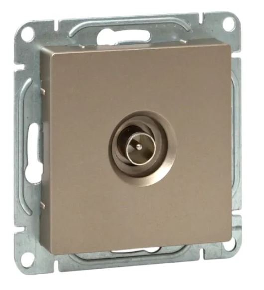 Механизм розетки TV, одиночная, шампань Эпика (UP1-SOC-TV-1)