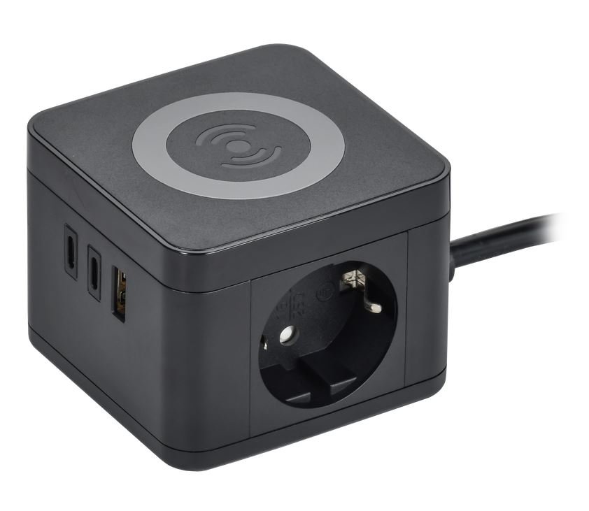 Удлинитель У02К 2 места 1,3м 3х1,0мм2 USB A+C DOMINIC (DN-YP31-16-02-01-ZKU-K02)